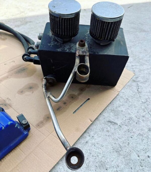 B16 & 18 engine cover with bungs and hoses and catch cab tank - Image 3