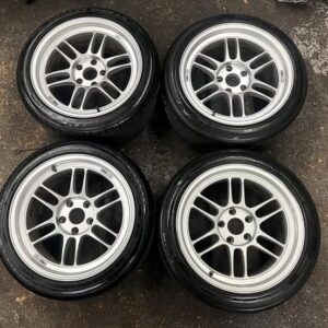 17×9 5×114 enkei rpf1 wheels