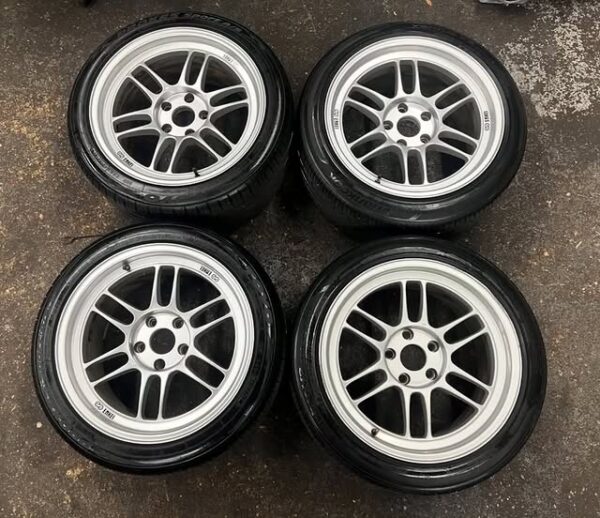 17×9 5×114 enkei rpf1 wheels