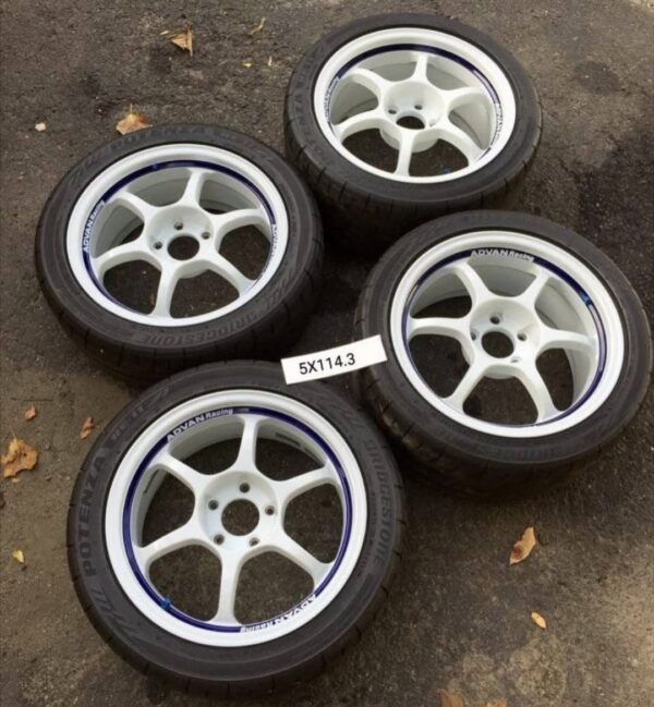 17” Advan Racing RG1 wheels & Tires. 5X114.3